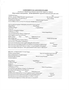 Family Law Intake Form